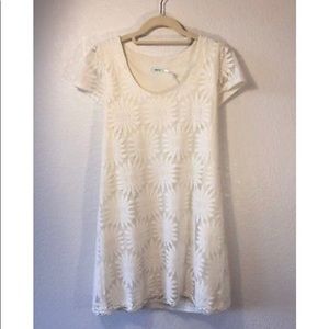 White Daisy Babydoll Dress by Urban Outfitters